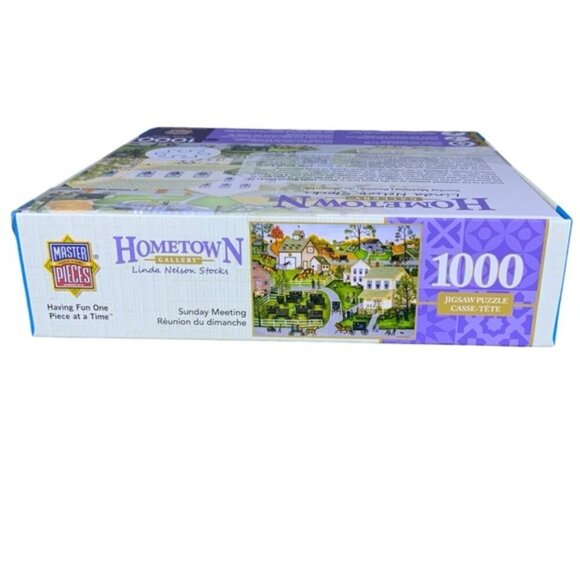 Hometown Amish Village Puzzle Folk Art Masterpieces 26.75 x 19.25 in New Sealed - Picture 8 of 16